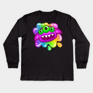 Mikka's Monster Munch Kids Long Sleeve T-Shirt